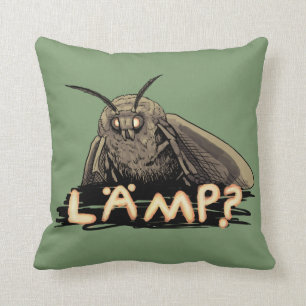 Lampe? Motte Meme Kissen