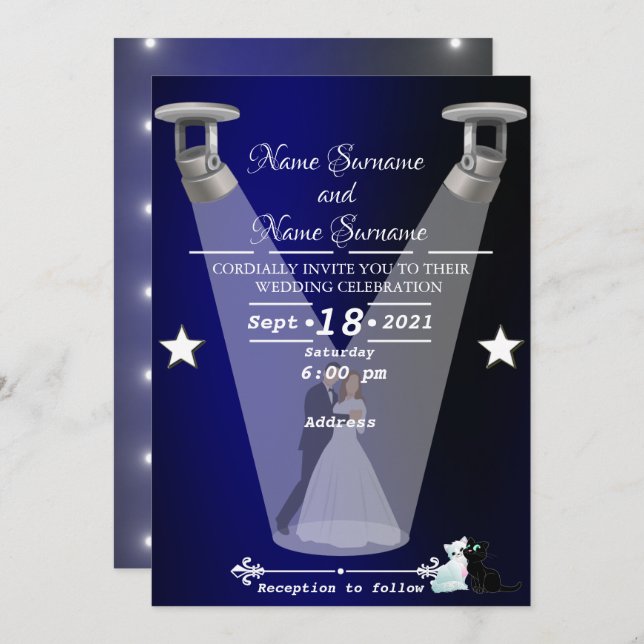 Lampen Einladung (Vorne/Hinten)