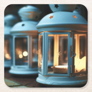 Lampen, Leuchten und Kerzen Rechteckiger Pappuntersetzer