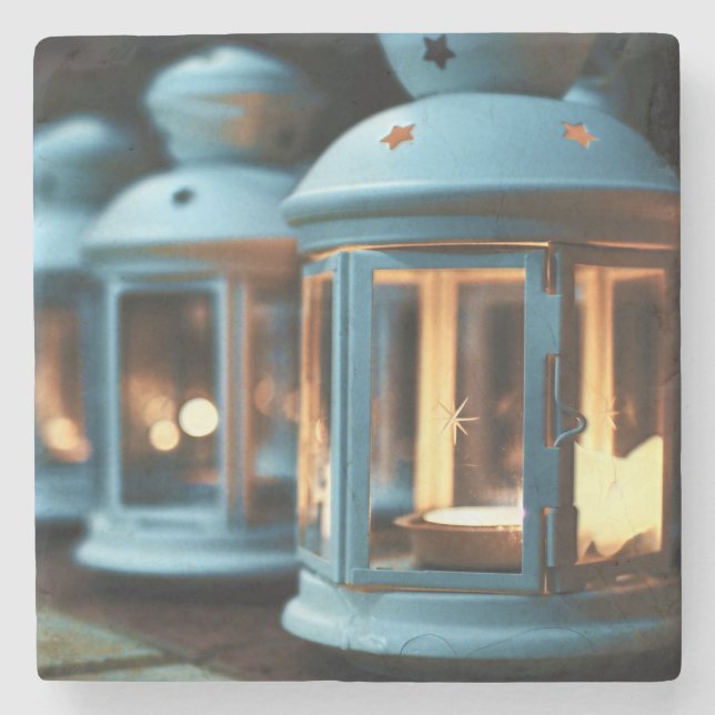 Lampen, Leuchten und Kerzen Steinuntersetzer (Vorderseite)