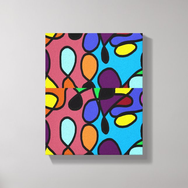 Lampen von Weihnachtsland Leinwanddruck (Vorderseite)