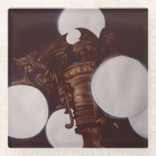 Lampenlicht aus Dämonen Glasuntersetzer