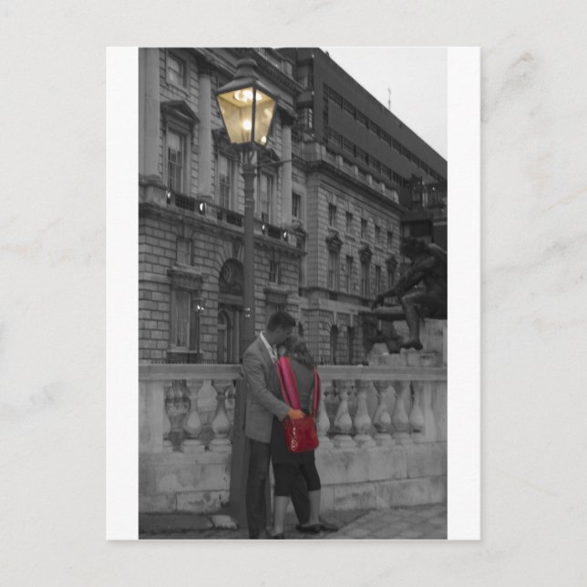 Lampenlicht Romantik Postkarte (Vorderseite)