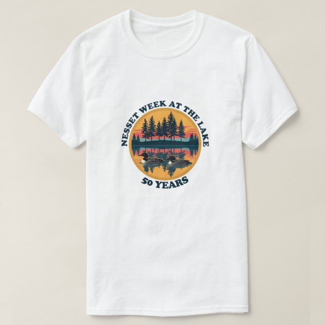 Lampenschirm aus Nesset T-Shirt (Design vorne)