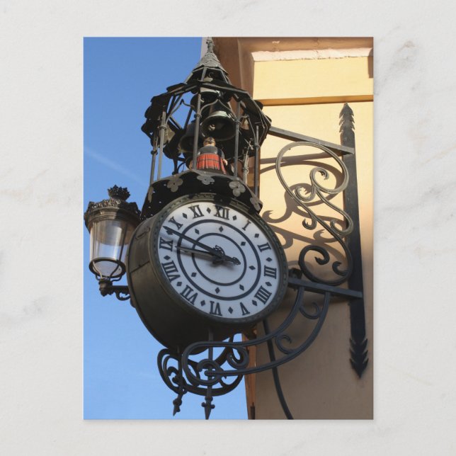 Lampenuhr Postkarte (Vorderseite)