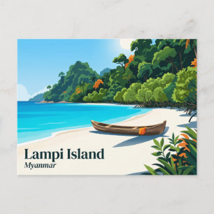 Lampi Island Marine National Park Myanmar Postkarte