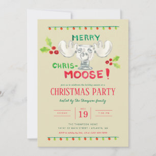 Lampoons Merry-Chris-Moose-Party Einladung