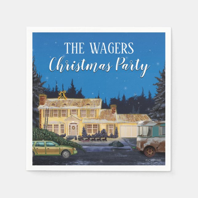 Lampoons Weihnachten Serviette (Vorderseite)