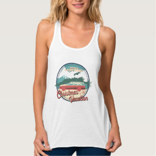Lampoons Weihnachtsurlaub-Abzeichen Tank Top