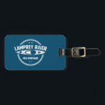 Lamprey River New Hampshire Kayaking Gepäckanhänger<br><div class="desc">Der Lamprey River beginnt in den Saddleback Mountains in Northwood,  New Hampshire und mündet in die Great Bay. Dieser spezielle Fluss ist reich an Süßwassermuscheln und hat die größte Menge an anadrommen Fischen im Great Bay Watershed.</div>