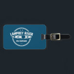 Lamprey River New Hampshire Kayaking Gepäckanhänger<br><div class="desc">Der Lamprey River beginnt in den Saddleback Mountains in Northwood,  New Hampshire und mündet in die Great Bay. Dieser spezielle Fluss ist reich an Süßwassermuscheln und hat die größte Menge an anadrommen Fischen im Great Bay Watershed.</div>