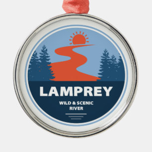Lamprey Wild und Landschaftlicher Fluss New Hampsh Ornament Aus Metall