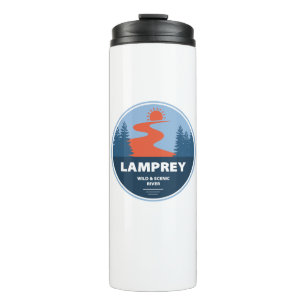 Lamprey Wild und Landschaftlicher Fluss New Hampsh Thermosbecher