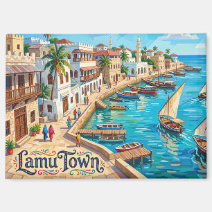 Lamu Town Kenia Magnet
