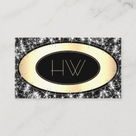 Lamurous Imitats Glitzer Stars Trendy Gold Boutiqu Visitenkarte