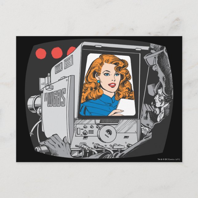 Lana Lang über Kamera Postkarte (Vorderseite)