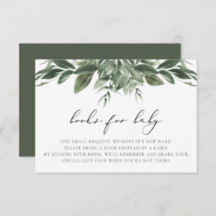 LANA Modern Boho Greenery Books for Baby Card Einladung