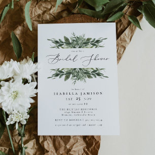 LANA Modern Boho Greenery Brautparty Einladung