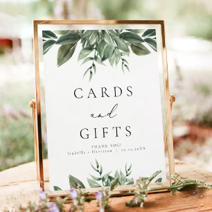 LANA Modern Boho Greenery Karten und Geschenke Sch Poster