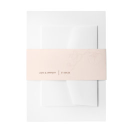 LANA Modern Latté Orchid Einladung Bauchband Einladungsbanderole