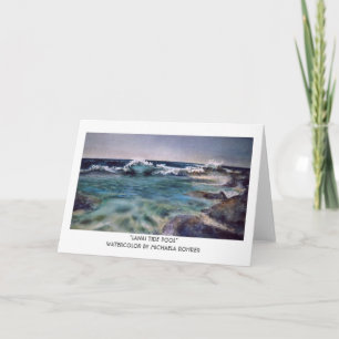 Lanai Gezeiten-Pool - Aquarell durch Michaela Karte