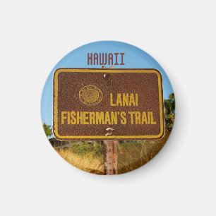 Lanai Hawaii Strand-Hinterzeichen Magnet