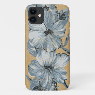 Lanai Hawaiianischer Blauer Hibiskus Fauxholz Case-Mate iPhone Hülle