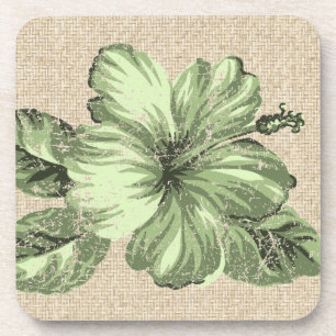 Lanai-Hibiskus-Hawaiian-Korkrücken-untersetzer Untersetzer