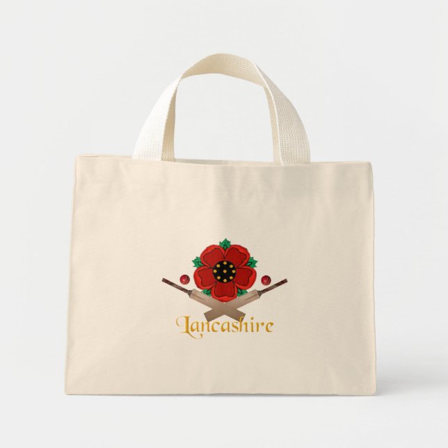 Lancashire Cricket Bag Mini Stoffbeutel (Vorne)