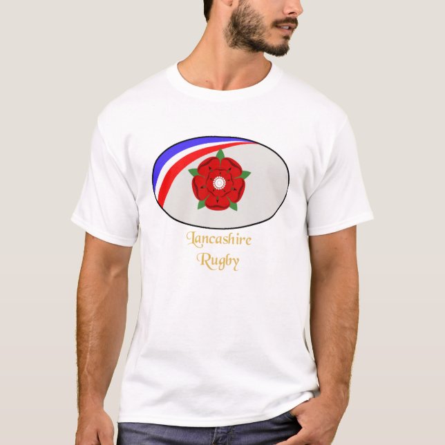 Lancashire Rugby-Shirt T-Shirt (Vorderseite)