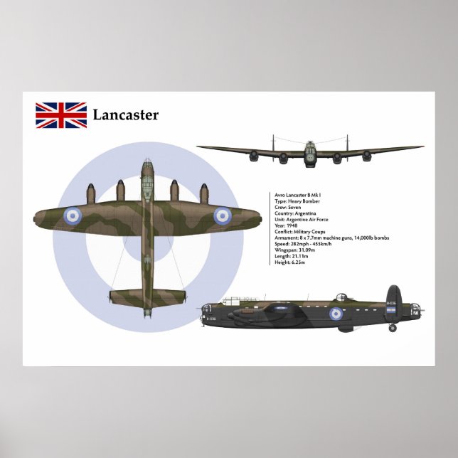 Lancaster Argentinien Poster (Vorne)
