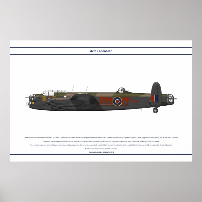 Lancaster BIII 103 Squadron Poster (Vorne)