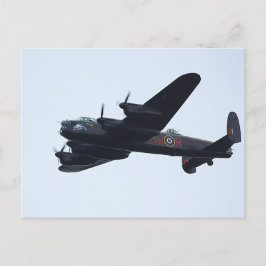 Lancaster Bomber im Flug. Postkarte