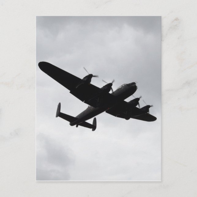 Lancaster Bomber Landing Postkarte (Vorderseite)