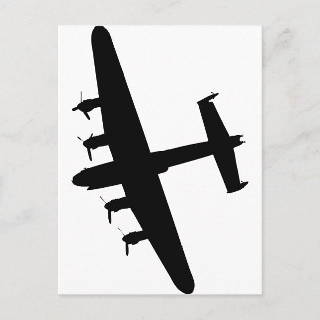 Lancaster Bomber RAF Postkarte (Vorderseite)