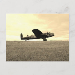 Lancaster Bomber Sepia Tone Postkarte