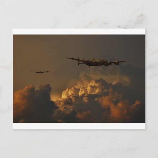 Lancaster Bomber STORM Postkarte (Vorderseite)