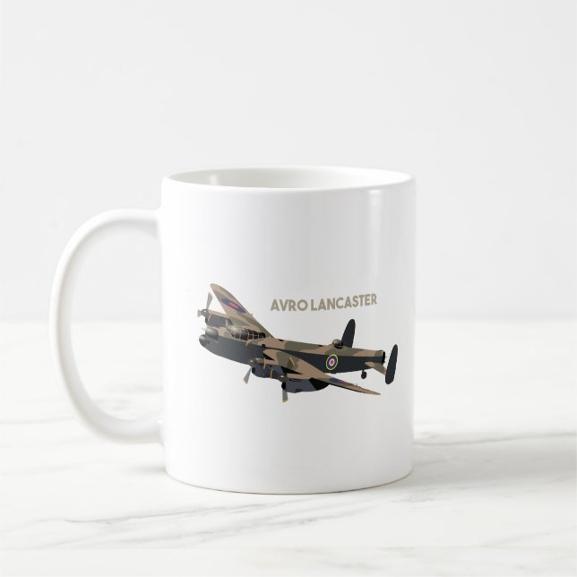 Lancaster British WW2-Flugzeug Kaffeetasse (Links)