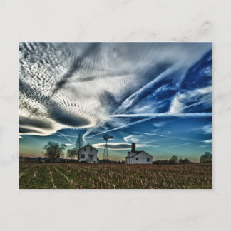 Lancaster Landkreis Farm Postkarte