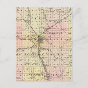 Lancaster Landkreis, Nebraska Postkarte