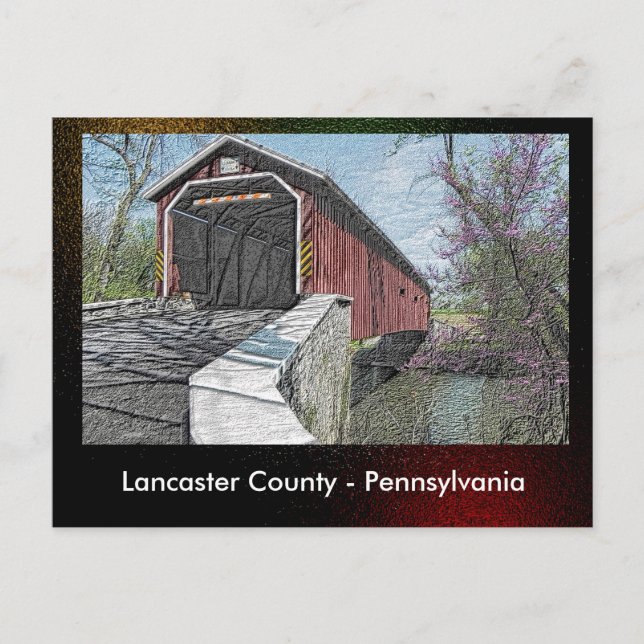 Lancaster Landkreis - Pennsylvania - Postkarte (Vorderseite)
