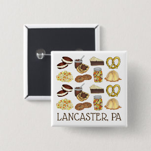 Lancaster, PA Pennsylvania Dutch Amish Foods Button