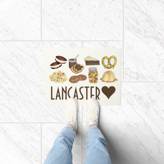 Lancaster, PA Pennsylvania Dutch Amish Foods Fußmatte (Indoor)