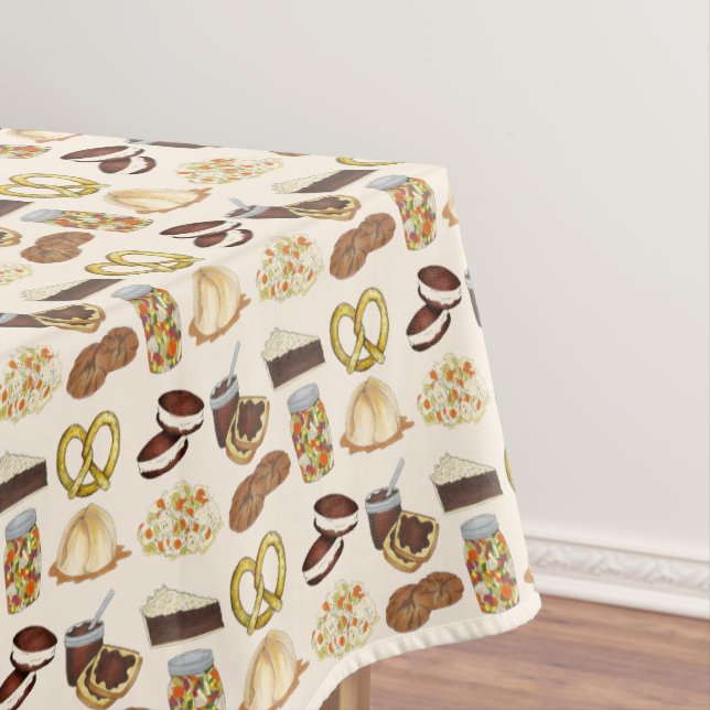 Lancaster, PA Pennsylvania Dutch Amish Foods Tischdecke (Beispiel)