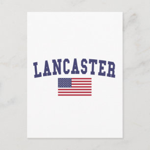 Lancaster PA US Flag Postkarte