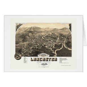 Lancaster, panoramische Karte NH - 1883