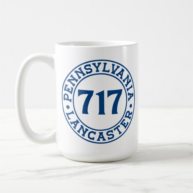 Lancaster Pennsylvania 717 Vorwahl  Kaffeetasse (Links)
