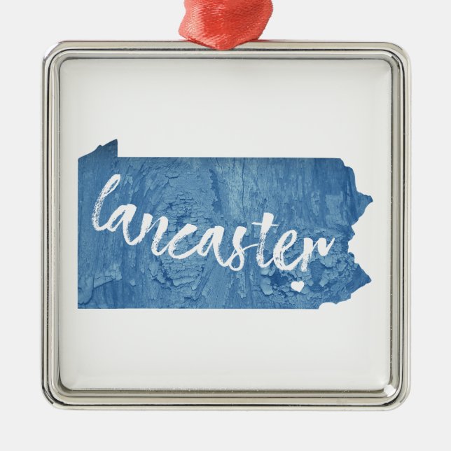 Lancaster Pennsylvania Holzkörner Ornament Aus Metall (Vorne)