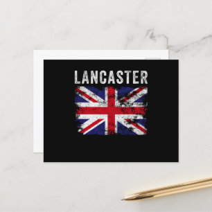 Lancaster UK Flag England Souvenir Postkarte