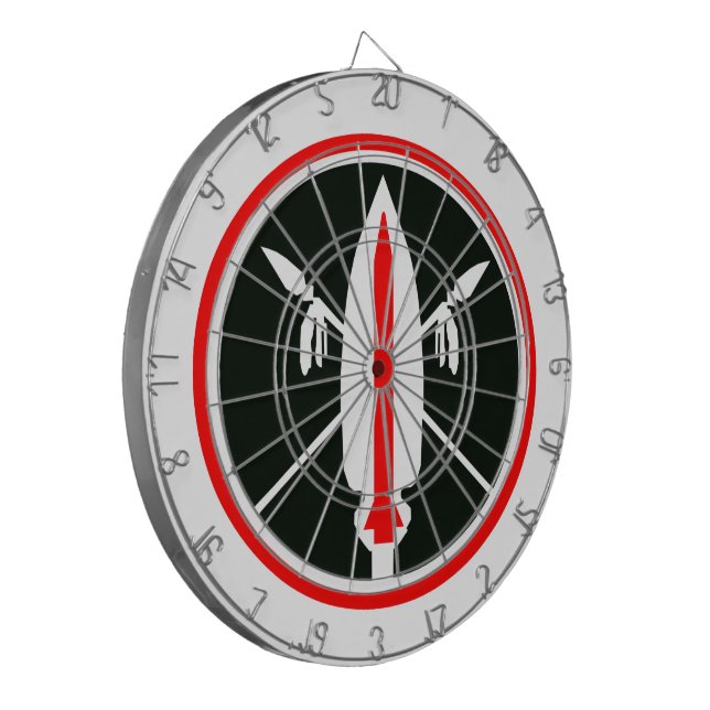 Lance Missile Dartboard Dartscheibe (Vorderseite Links)